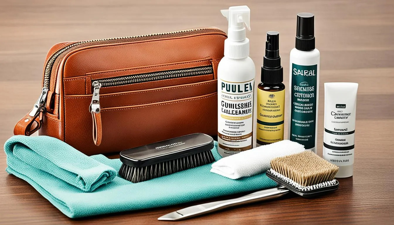 cleaning products for leather purse